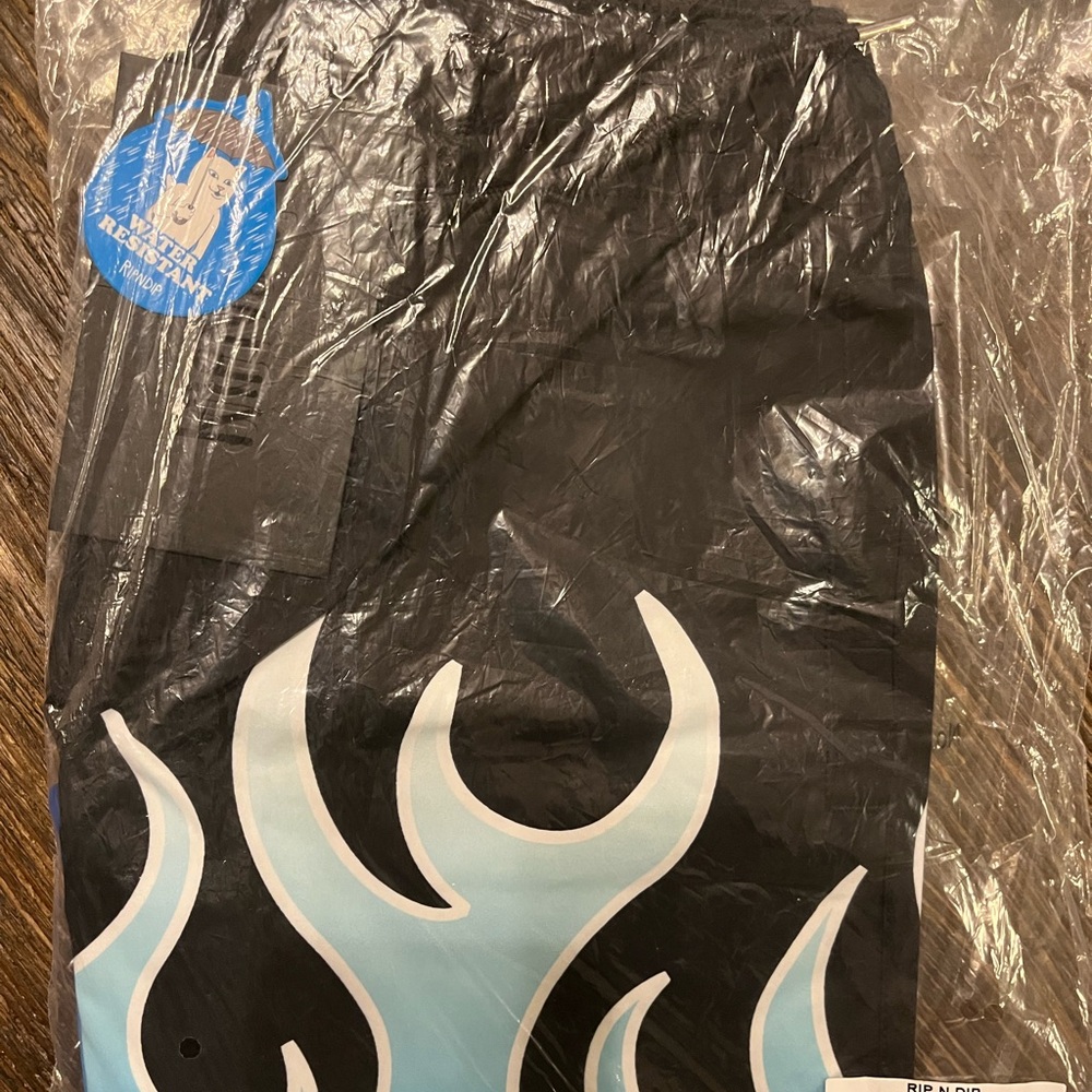 Rip n dip hades Black and Blue Flame Shorts